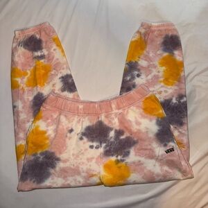 Vans Tie-Dye Sweatpants With Pockets Size Medium